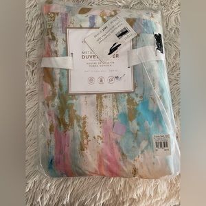 Pastel watercolor Pottery Barn teen duvet